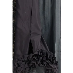 Multicolor Silk Midi Skirt