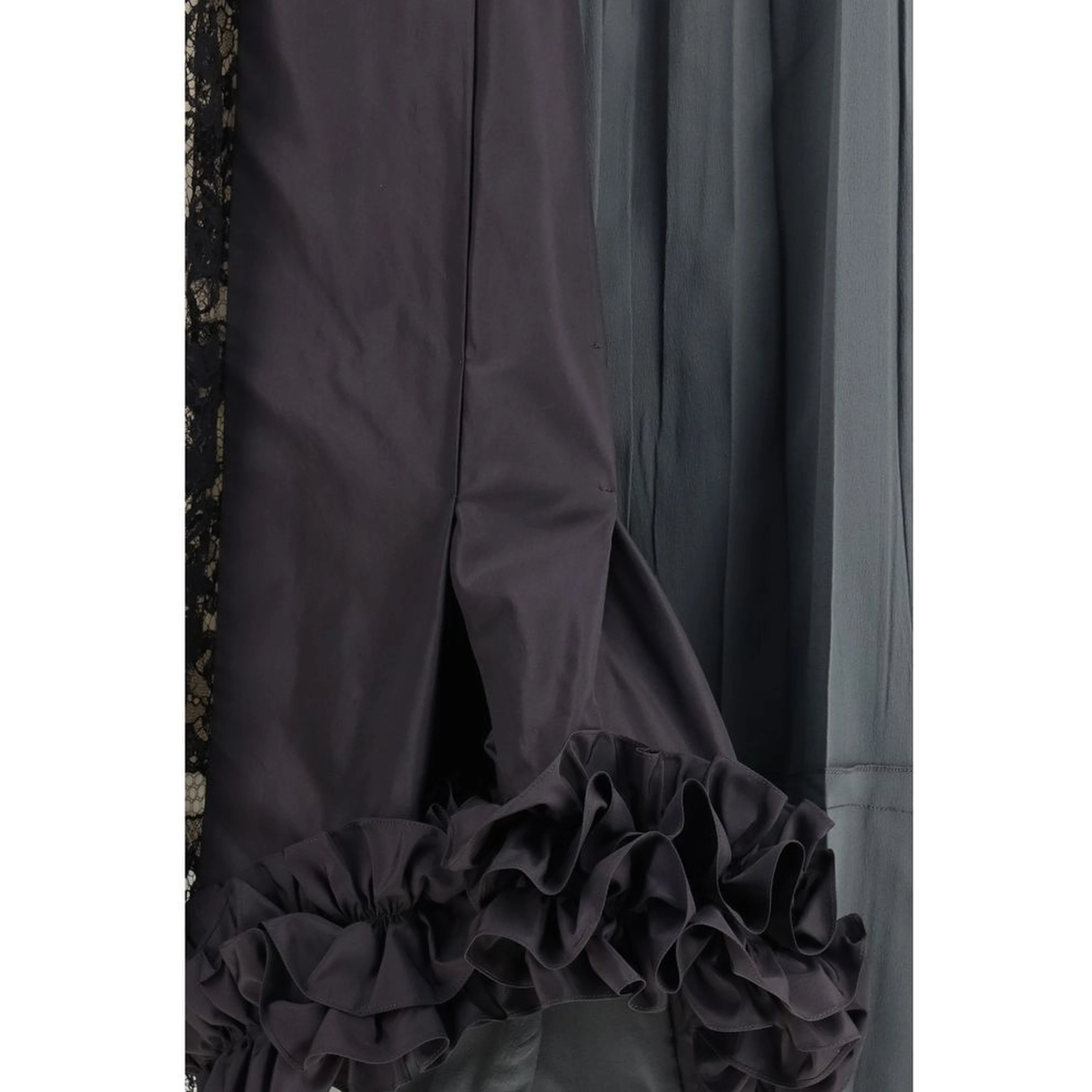 Multicolor Silk Midi Skirt