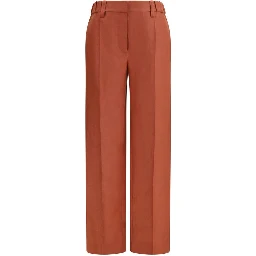 Multicolor Linen Casual Pants