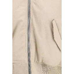 Beige Leather Jacket