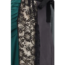 Multicolor Silk Midi Skirt