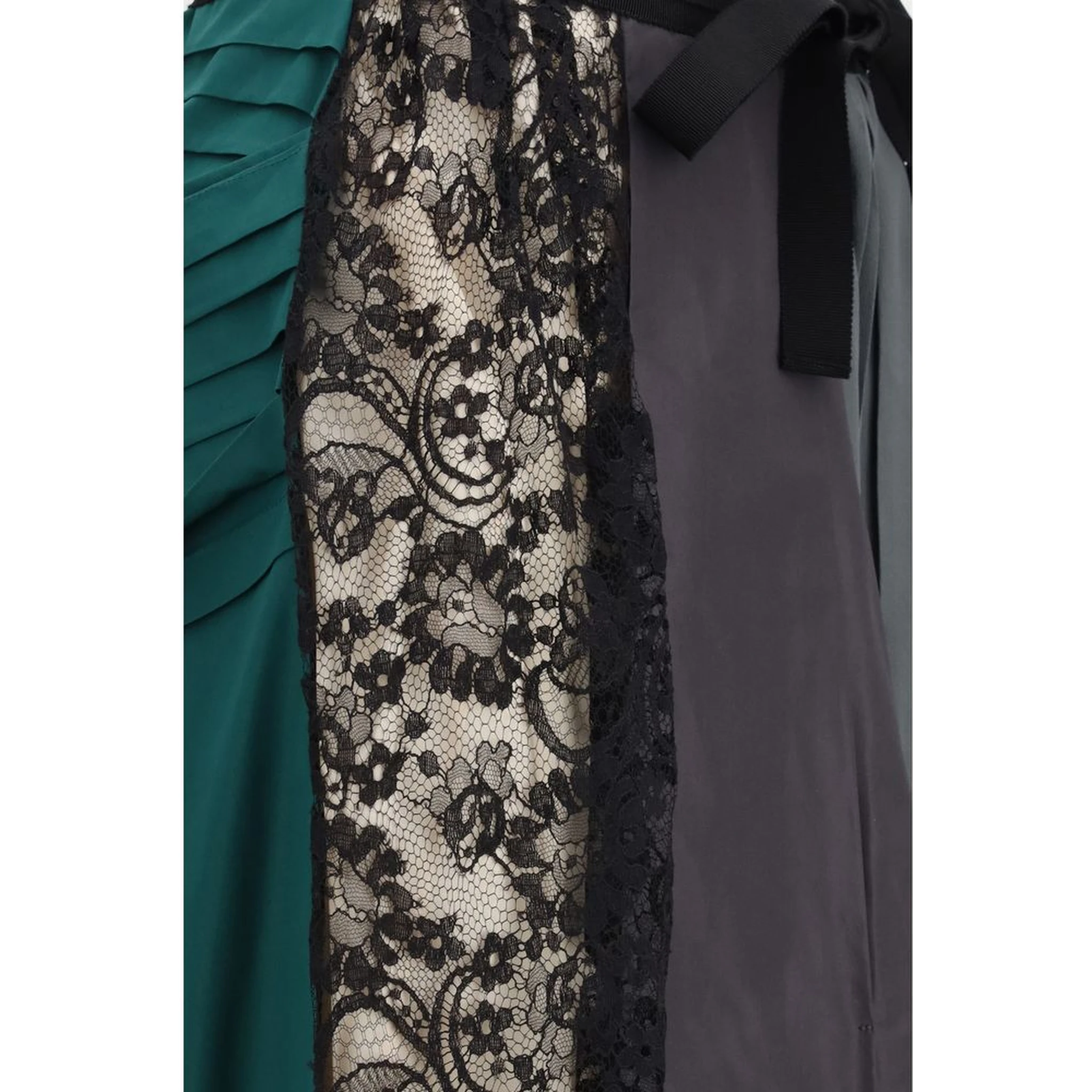 Multicolor Silk Midi Skirt