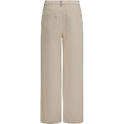 Beige Cotton Jeans Denim