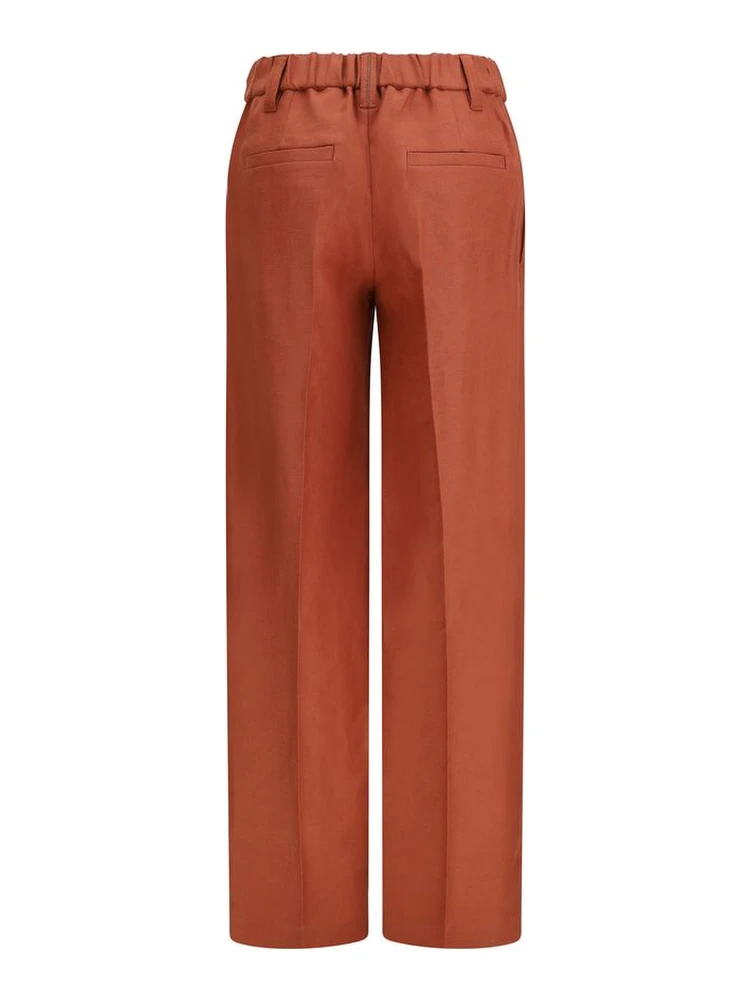Multicolor Linen Casual Pants alternative