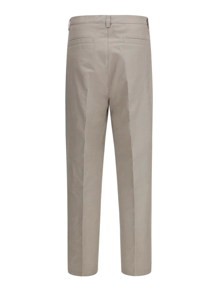 Beige Cotton Casual Pants alternative