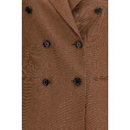 Brown Linen Blazer