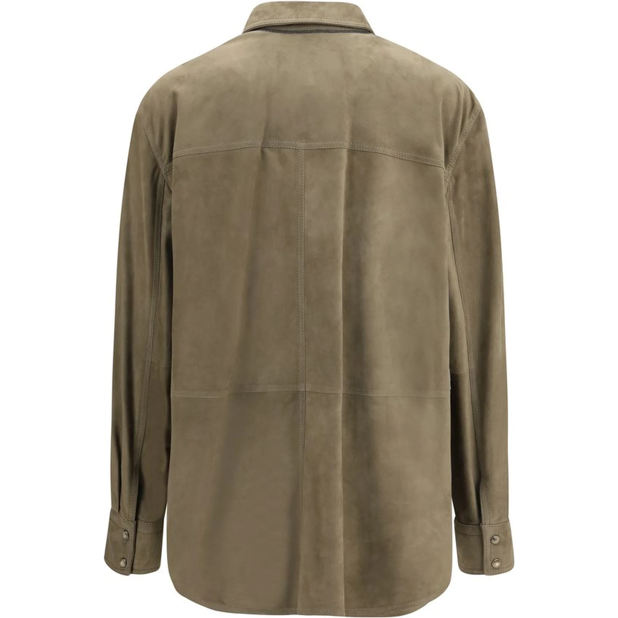 Bicolor Calf Leather Bos Taurus Dress Shirt