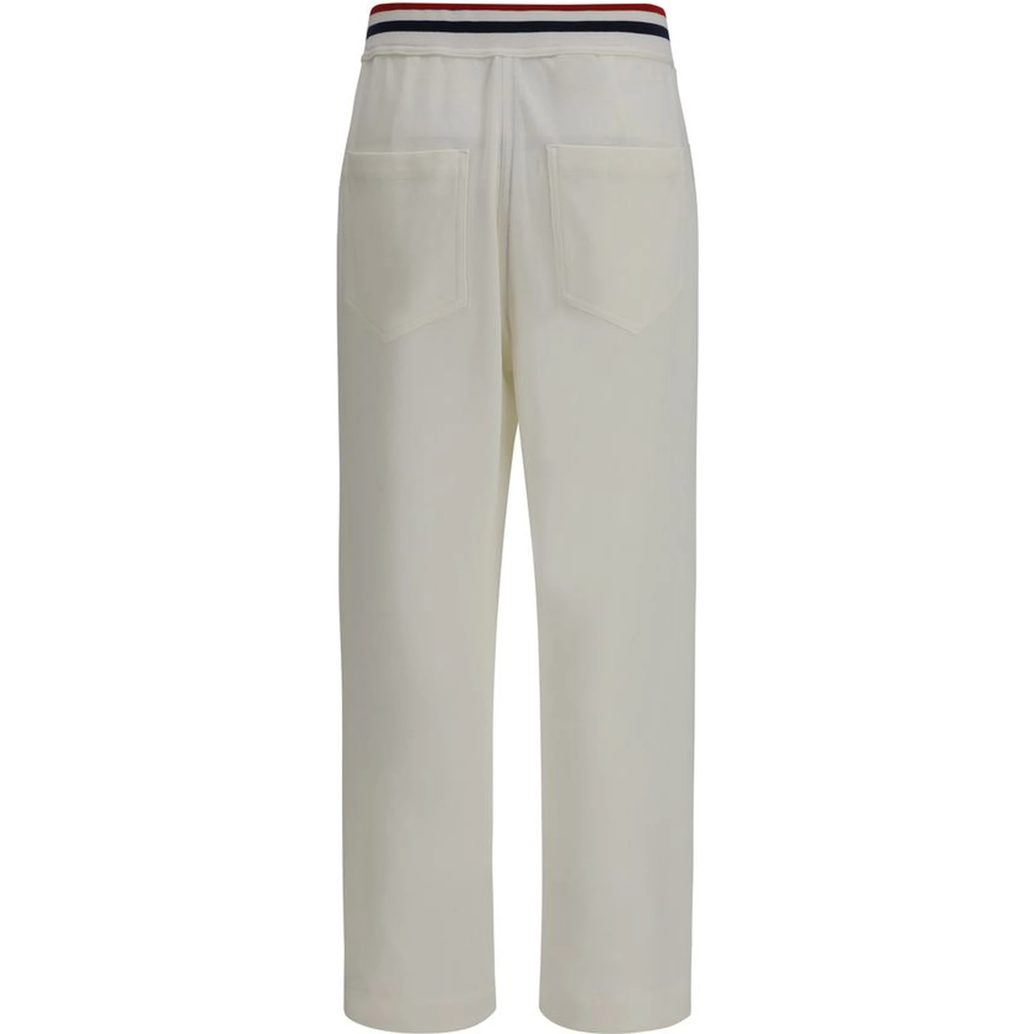White Cotton Casual Pants