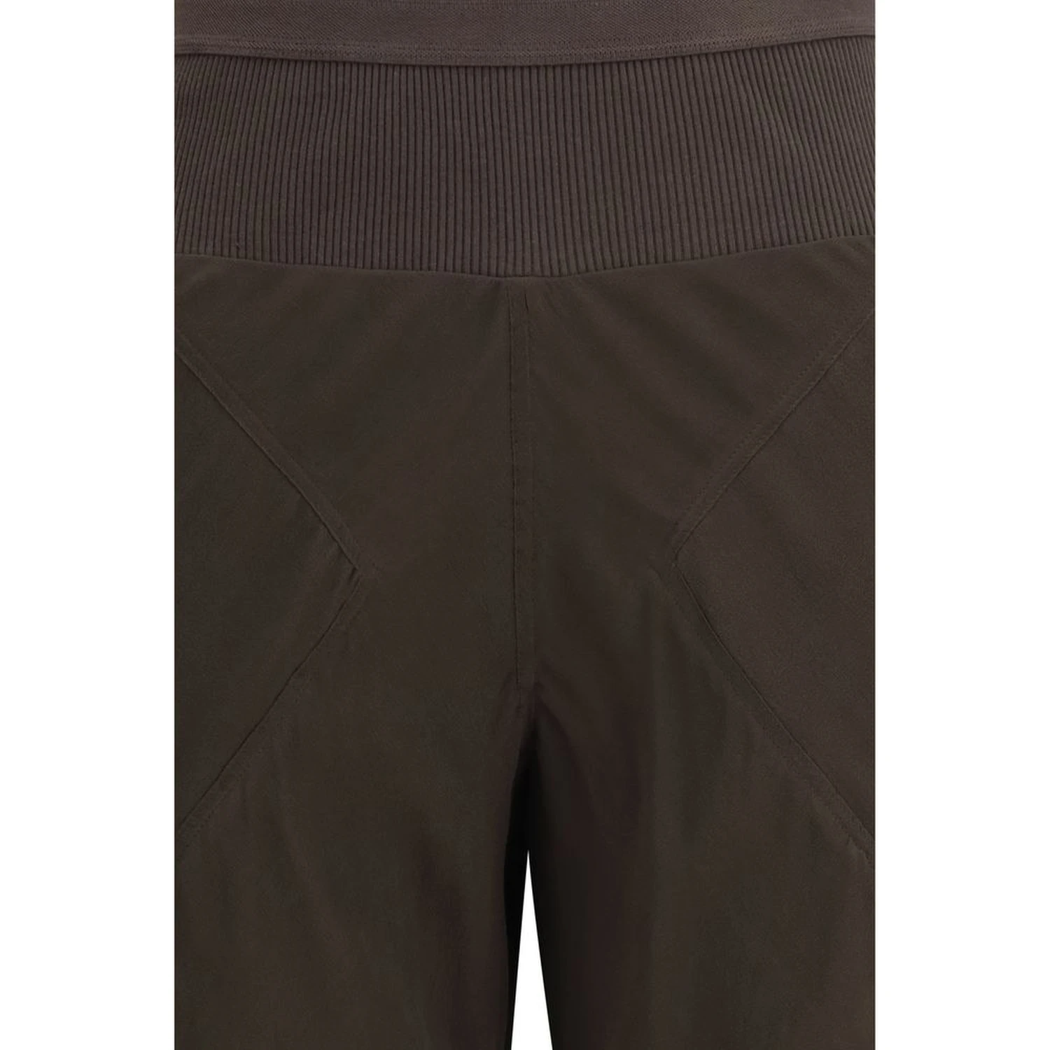 Brown Silk Casual Pants