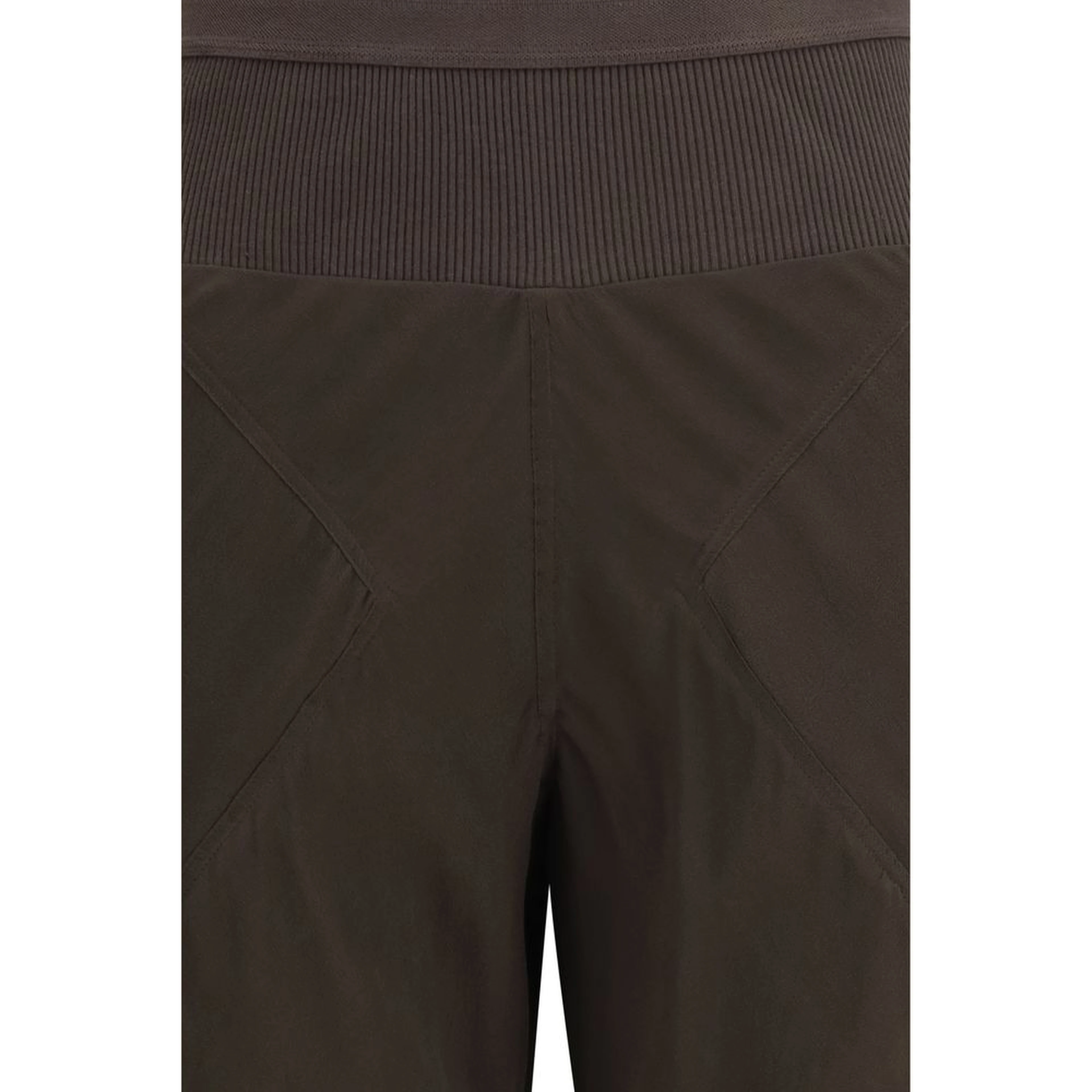 Brown Silk Casual Pants