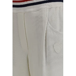 White Cotton Casual Pants