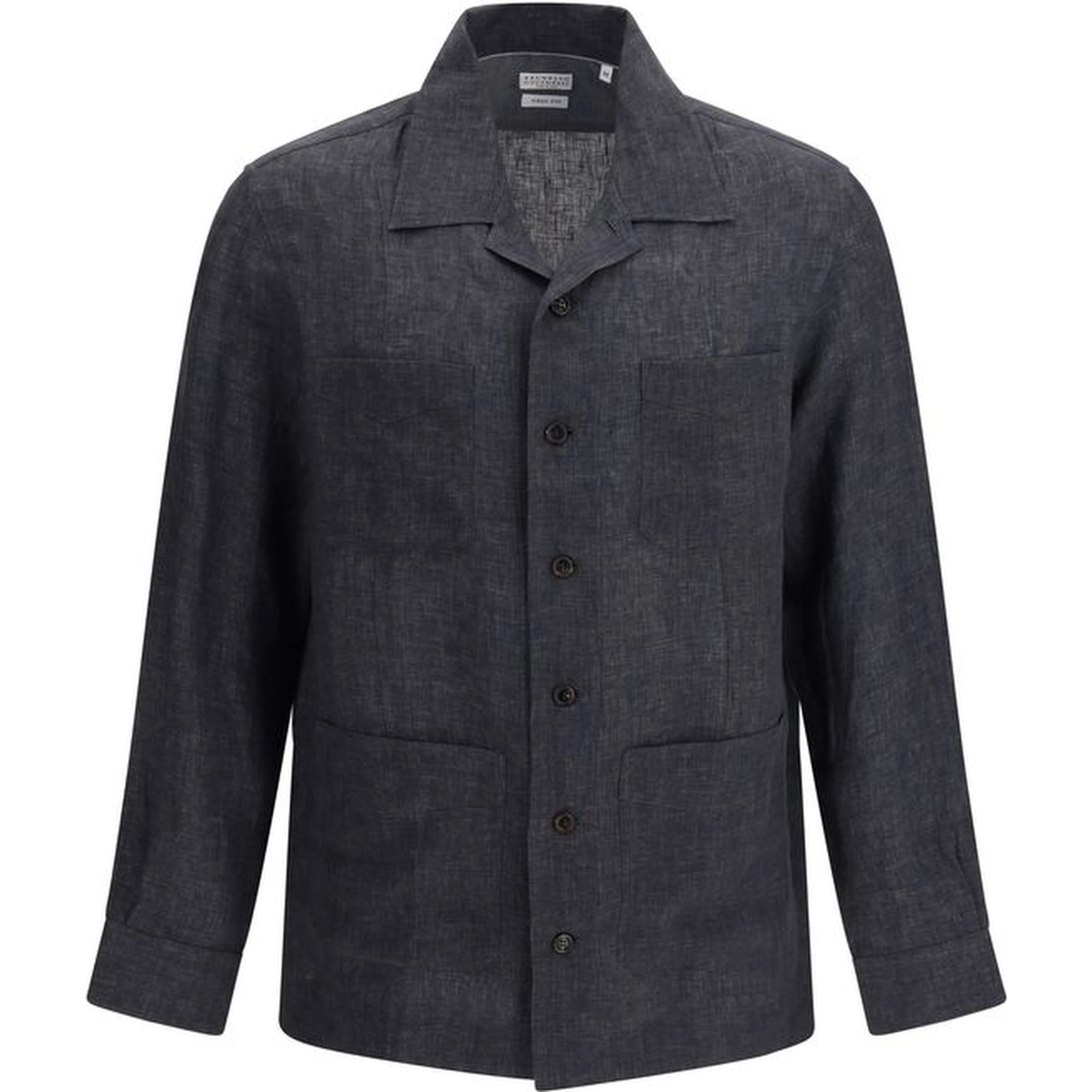 Gray Linen Pattern Shirt