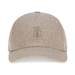 Beige Linen Cap (Baseball Hat)
