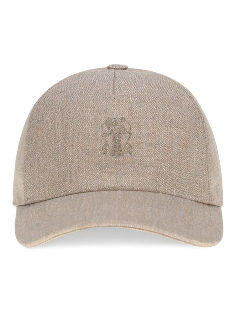 Beige Linen Cap (Baseball Hat)