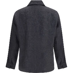 Gray Linen Pattern Shirt