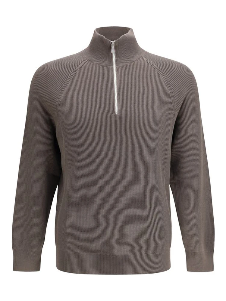 Brown Cotton Sweatshirt