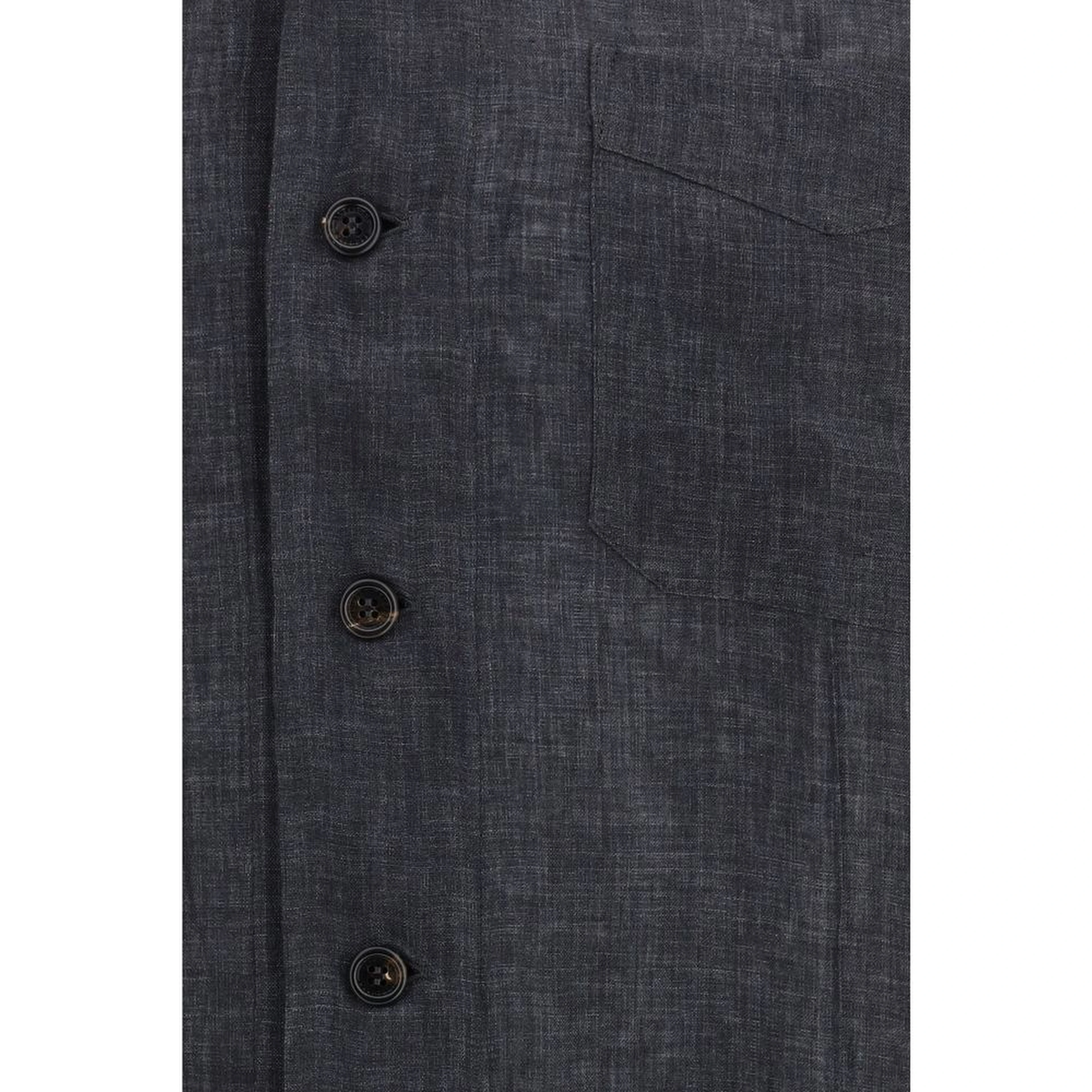 Gray Linen Pattern Shirt