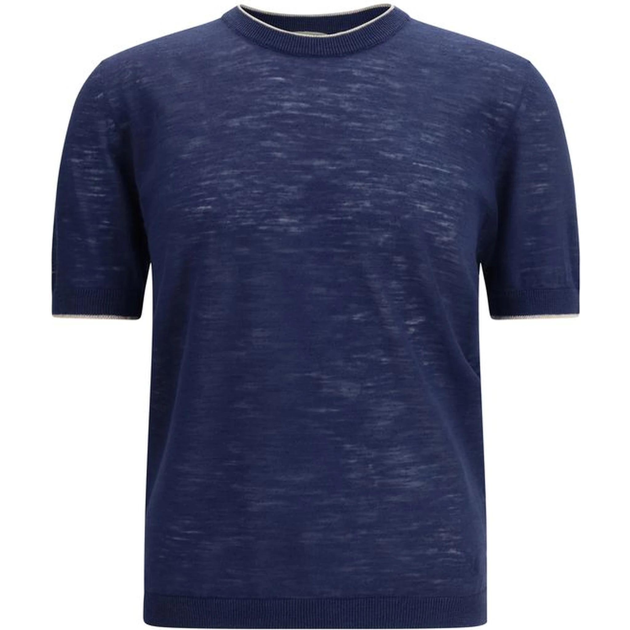 Blue Linen Shortsleeve Shirt