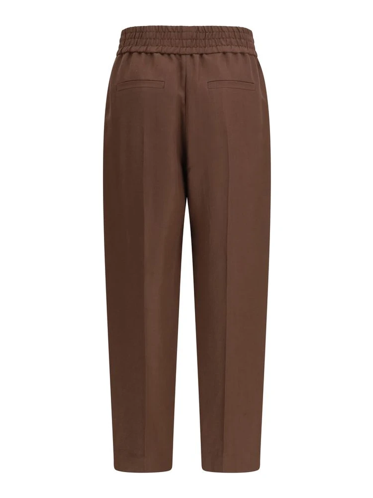 Brown Viscose Casual Pants alternative