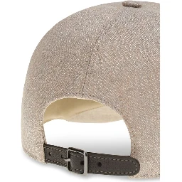 Beige Linen Cap (Baseball Hat)