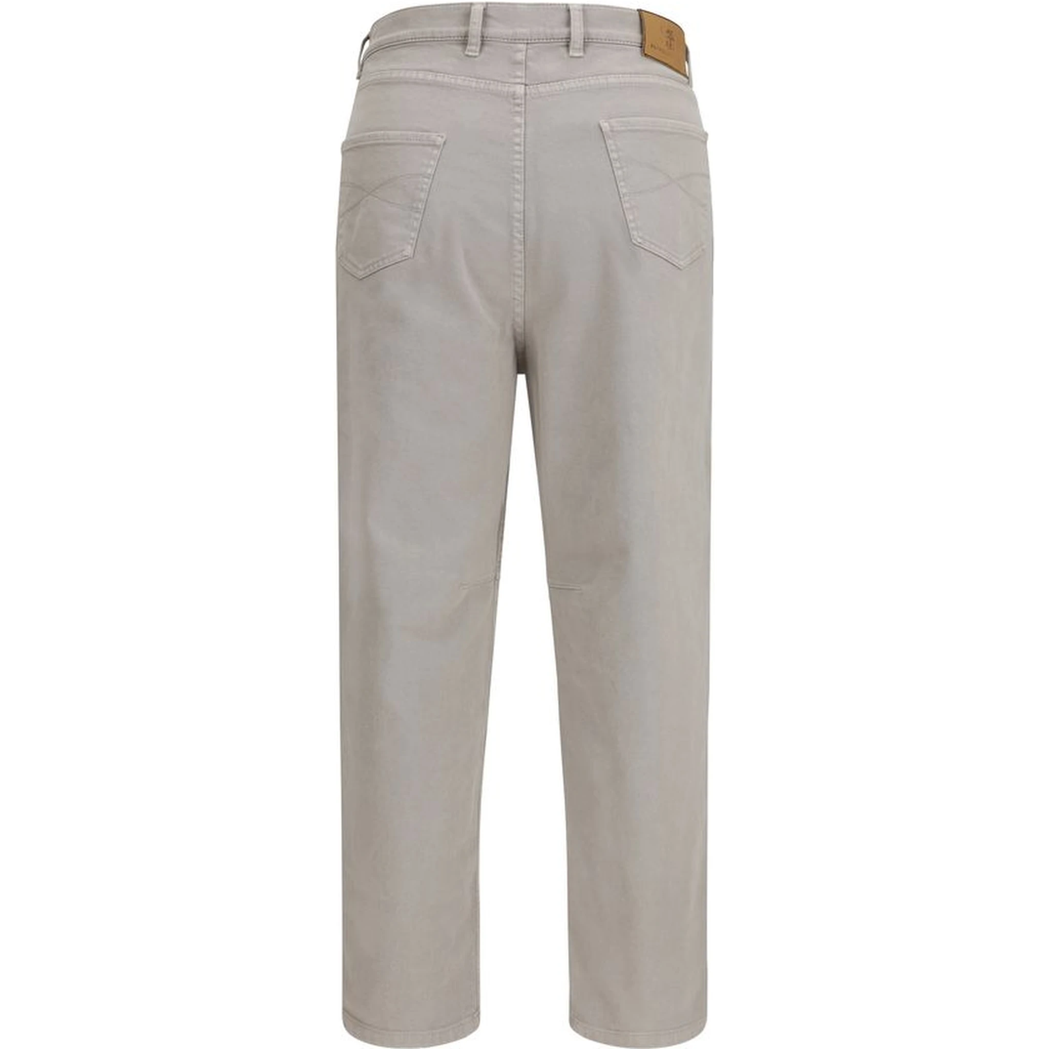 Brown Cotton Casual Pants
