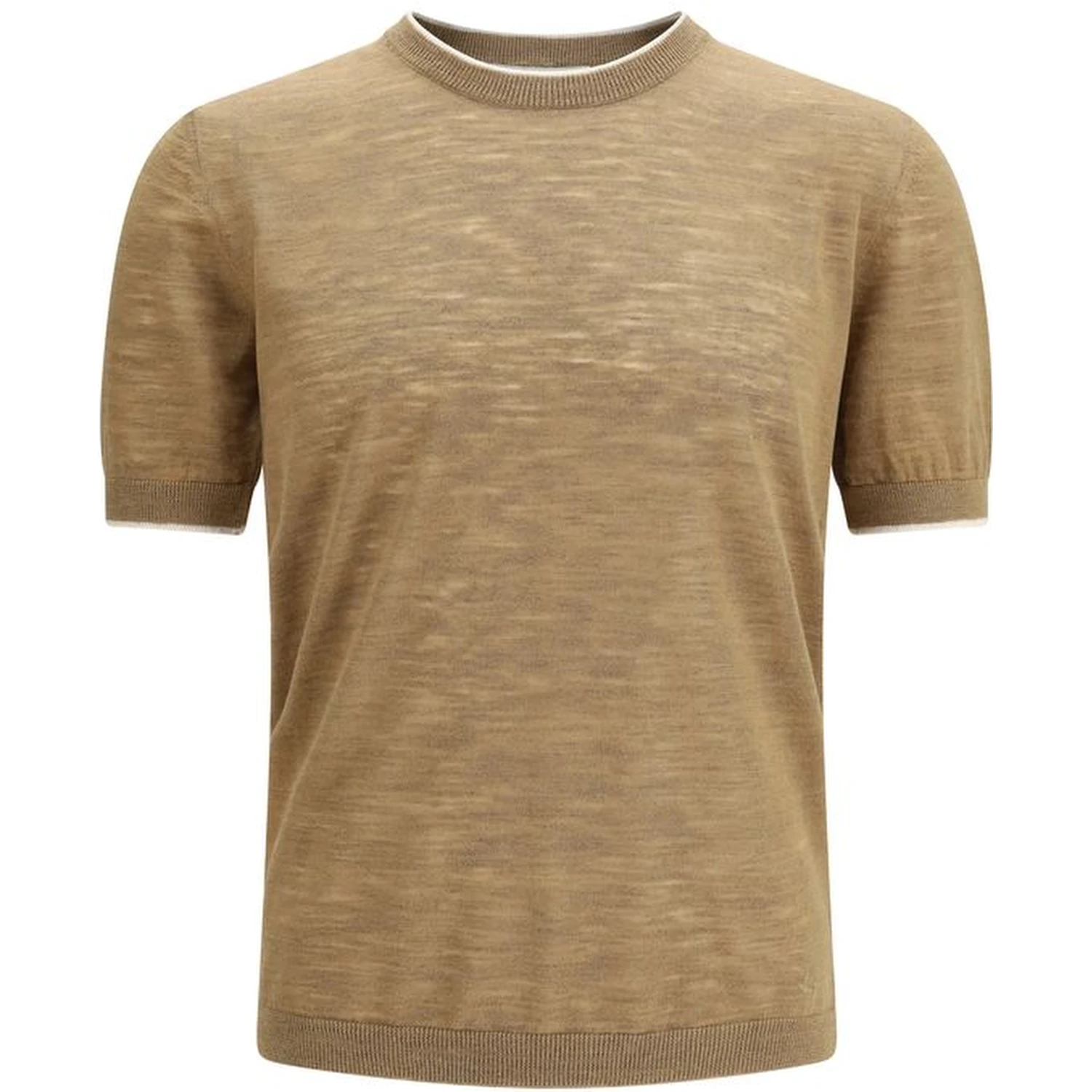 Beige Linen Shortsleeve Shirt