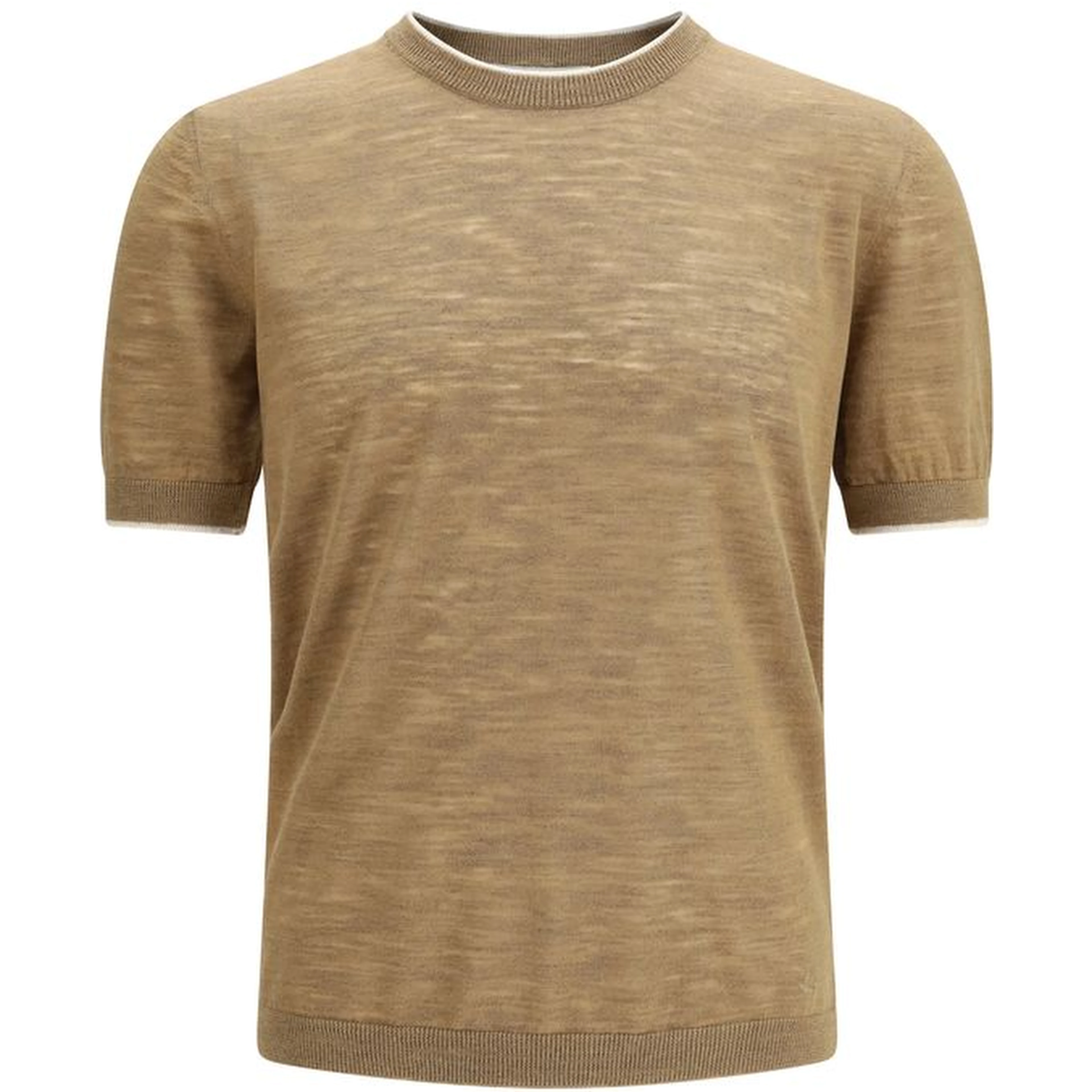 Beige Linen Shortsleeve Shirt