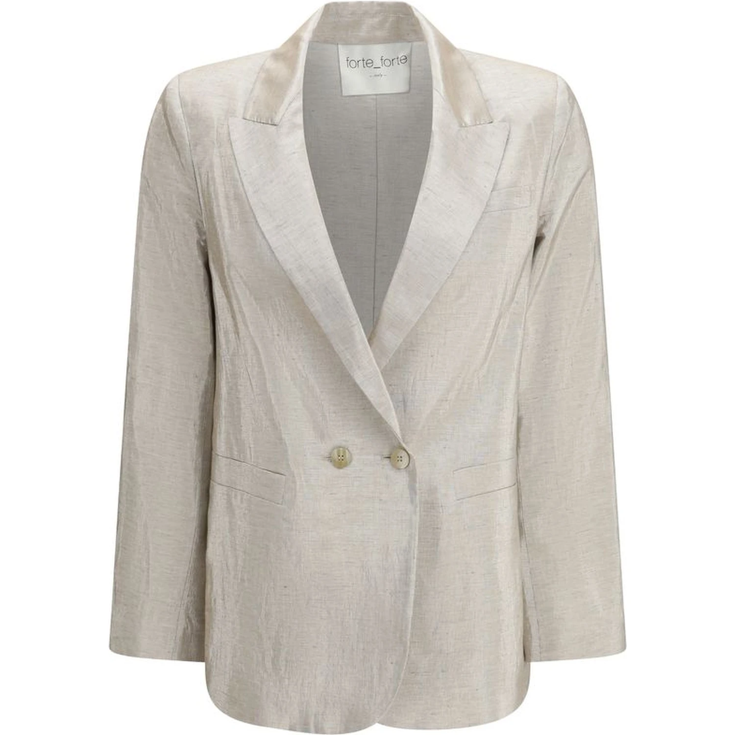 Silver Cotton Blazer