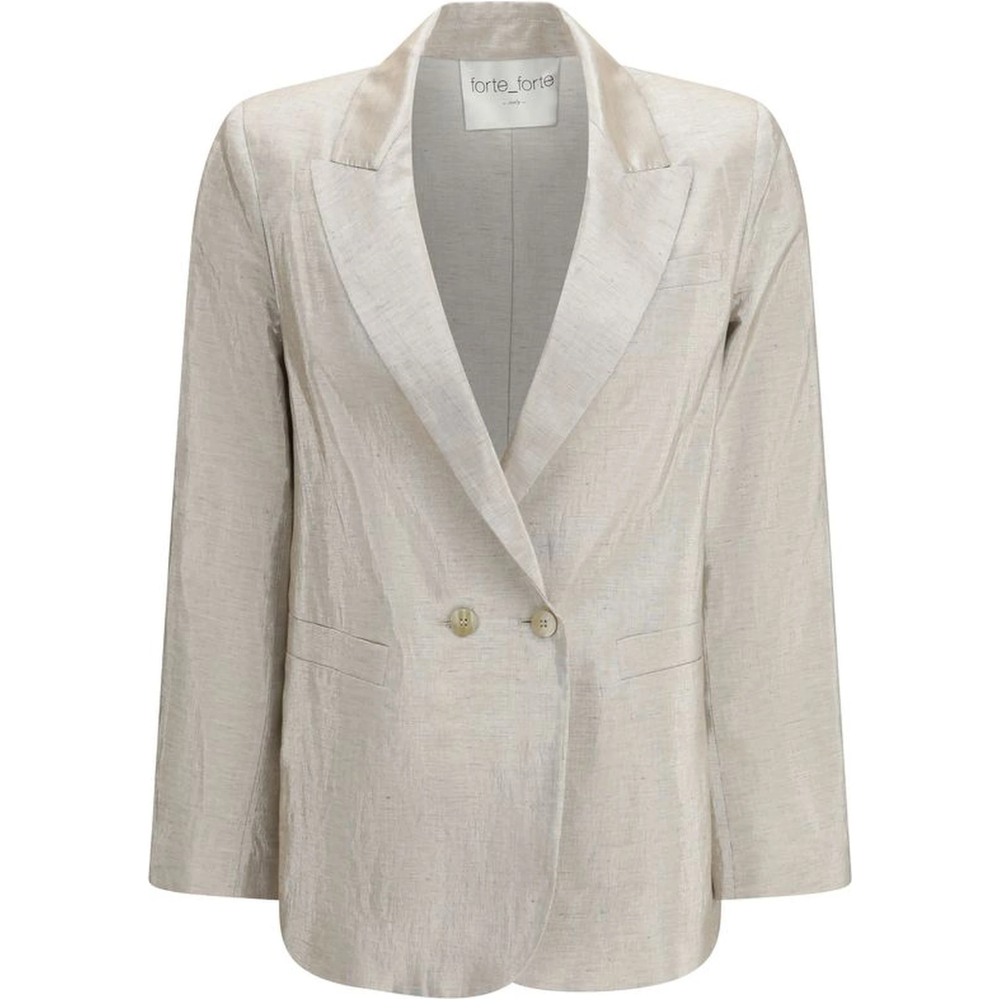 Silver Cotton Blazer