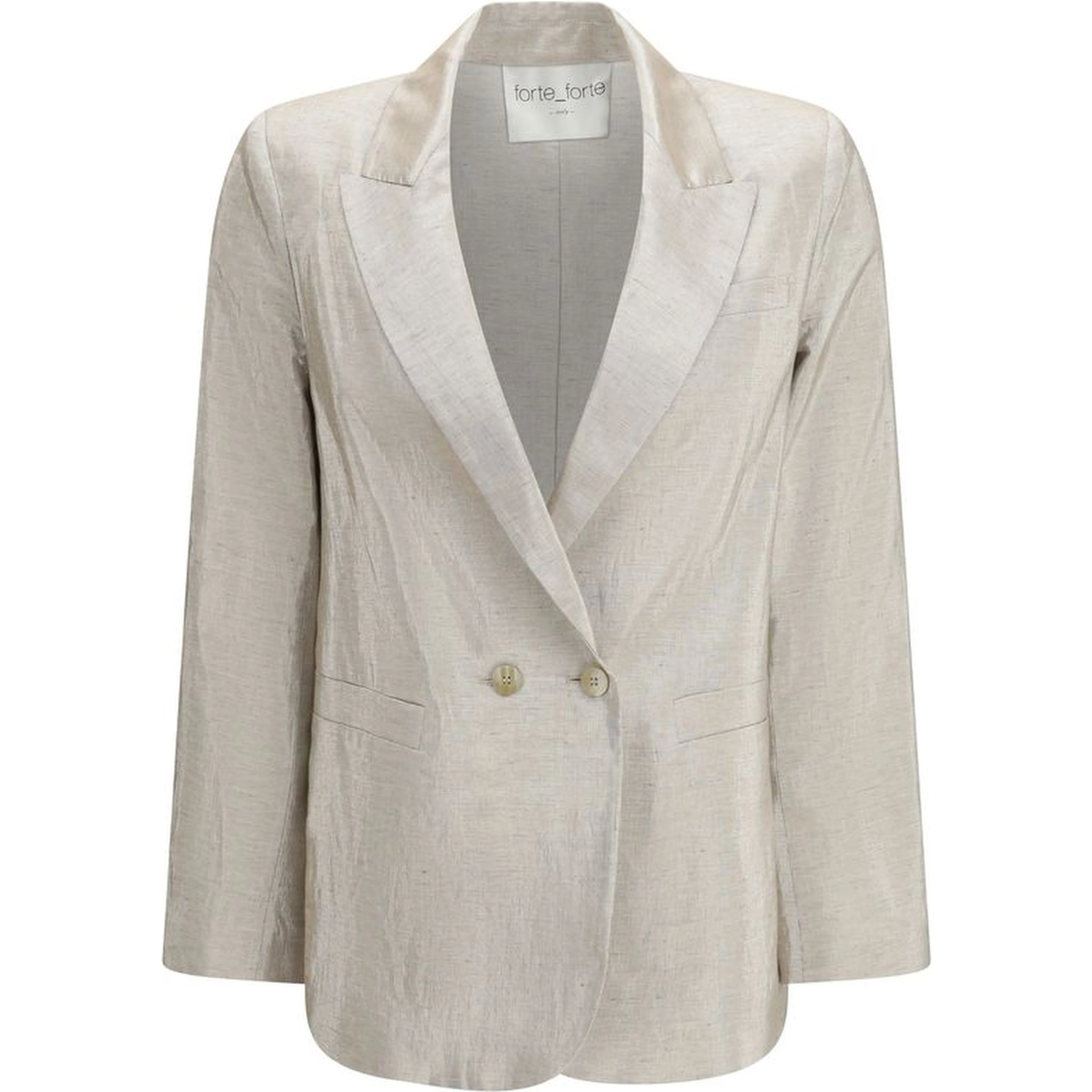 Silver Cotton Blazer