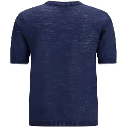Blue Linen Shortsleeve Shirt