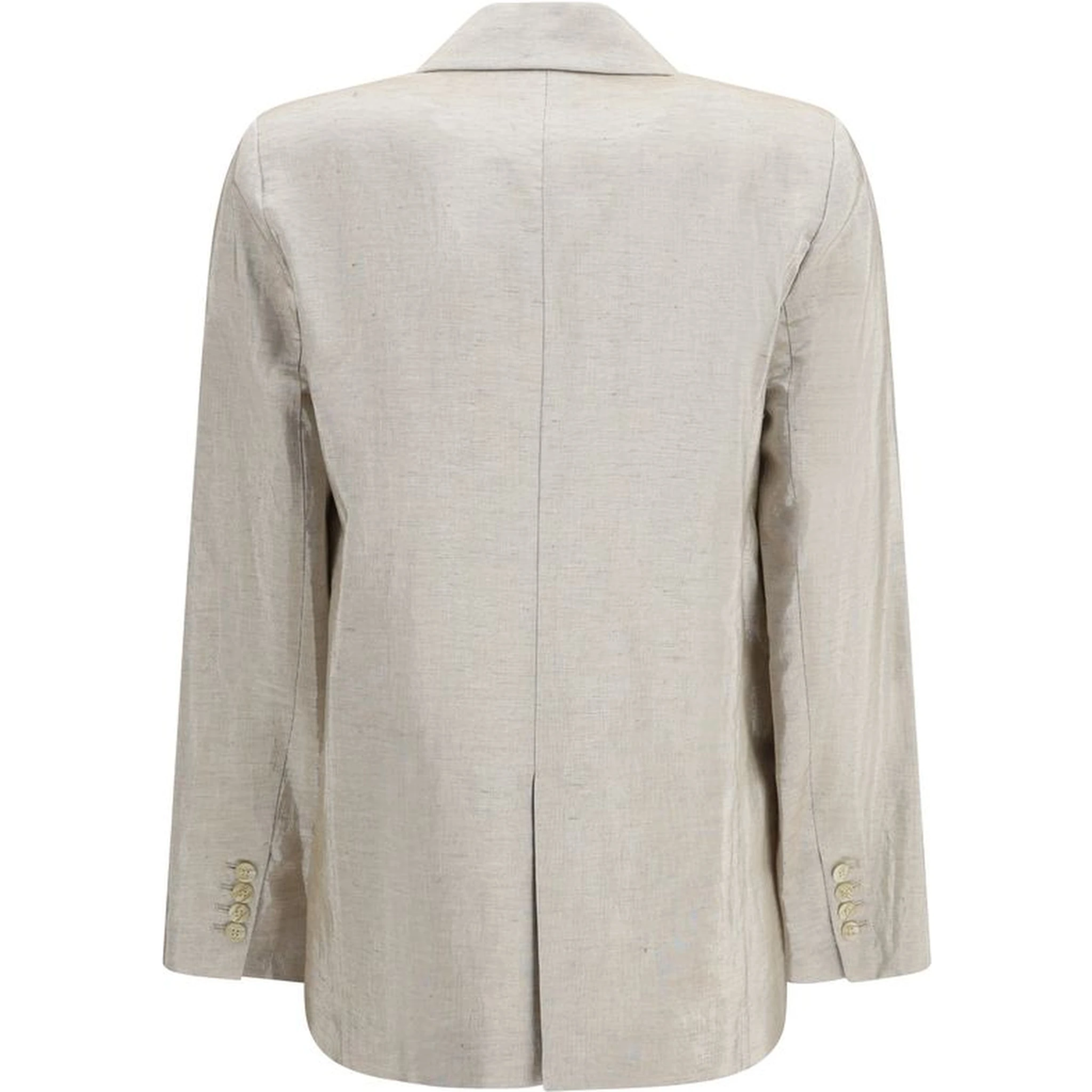 Silver Cotton Blazer