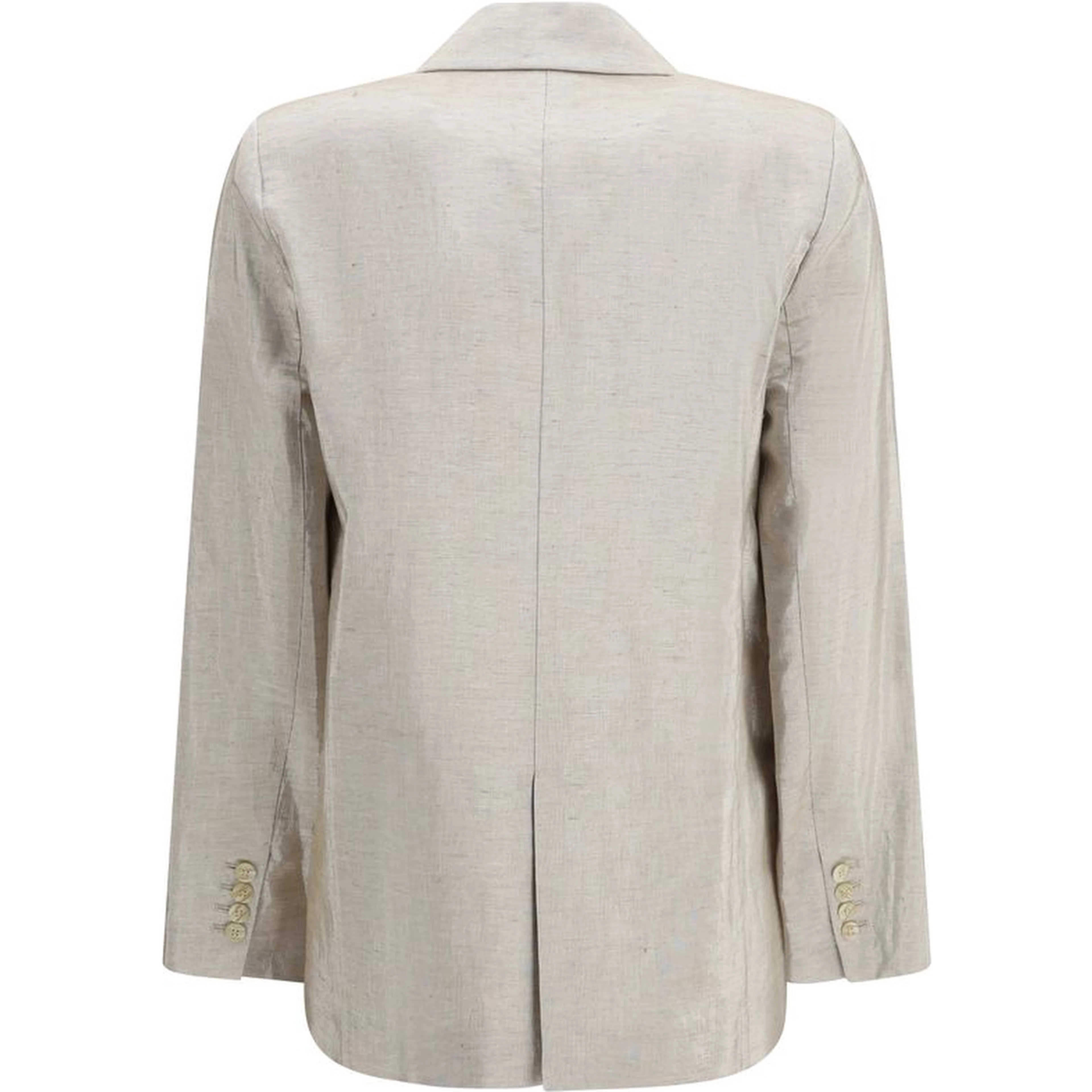 Silver Cotton Blazer