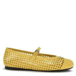 Bicolor Cotton Ballet Flats
