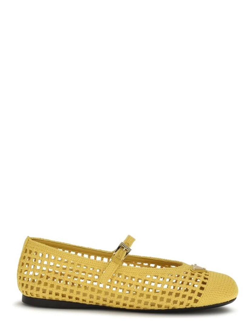 Bicolor Cotton Ballet Flats