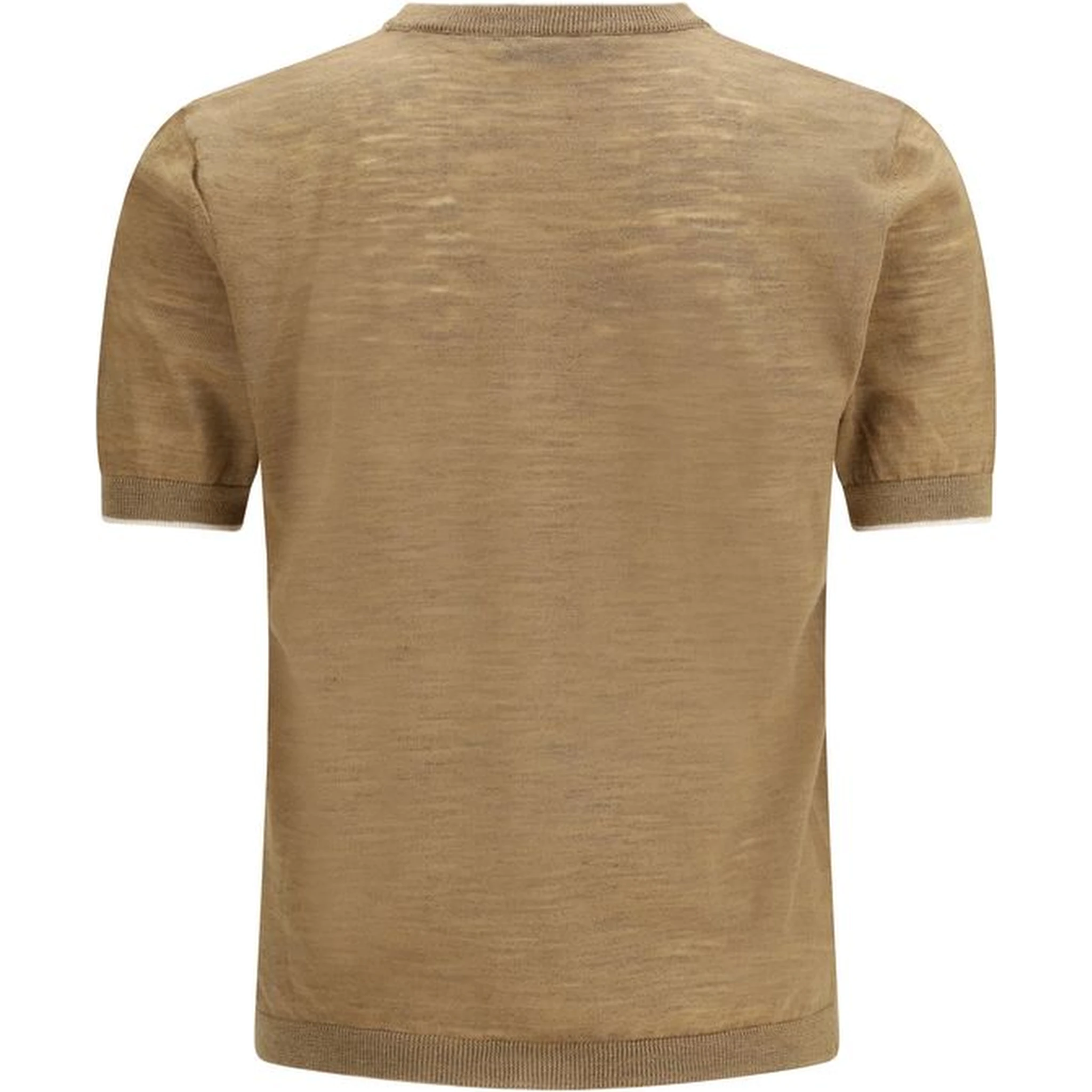 Beige Linen Shortsleeve Shirt