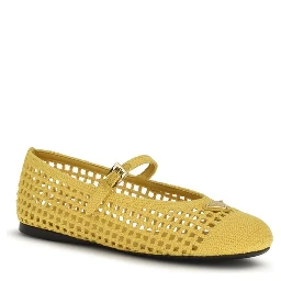 Bicolor Cotton Ballet Flats