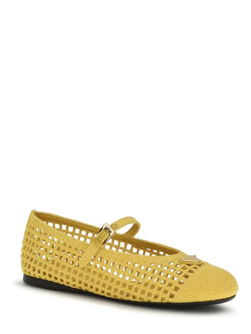 Bicolor Cotton Ballet Flats