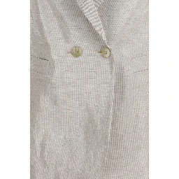 Silver Cotton Blazer