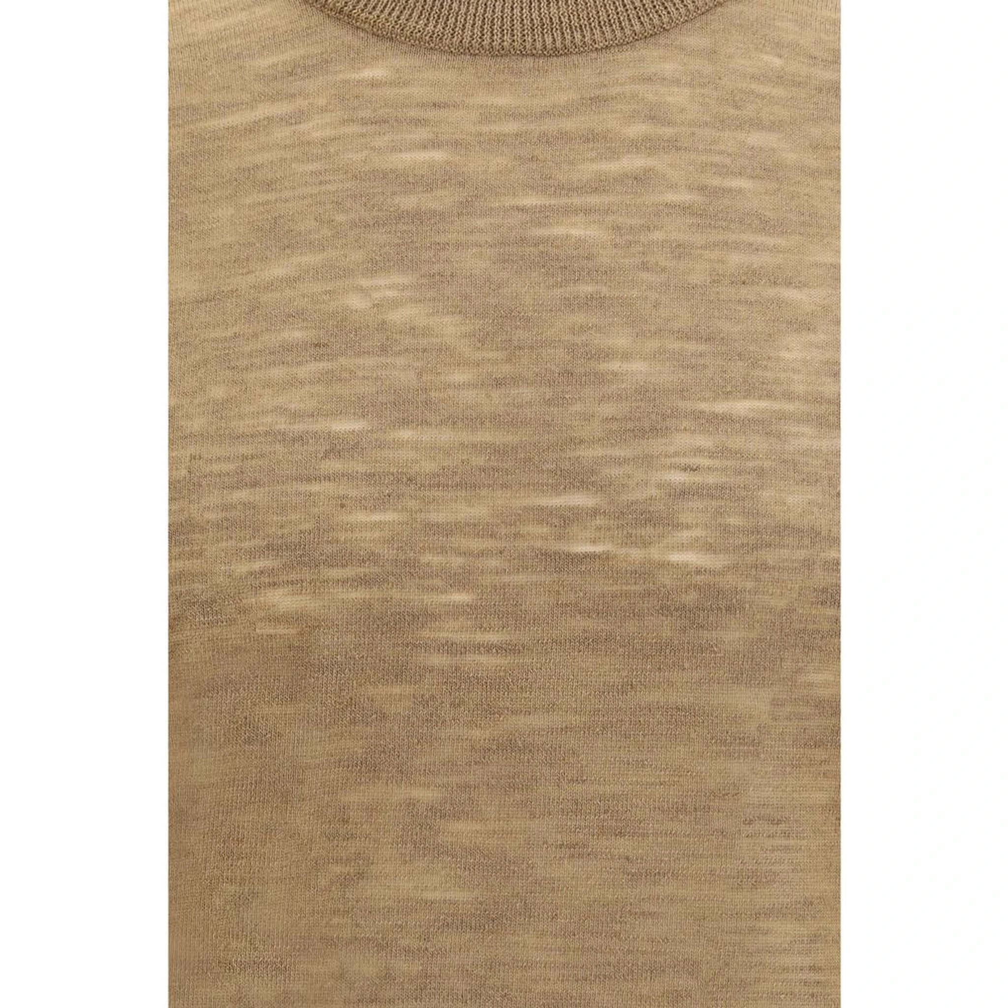 Beige Linen Shortsleeve Shirt
