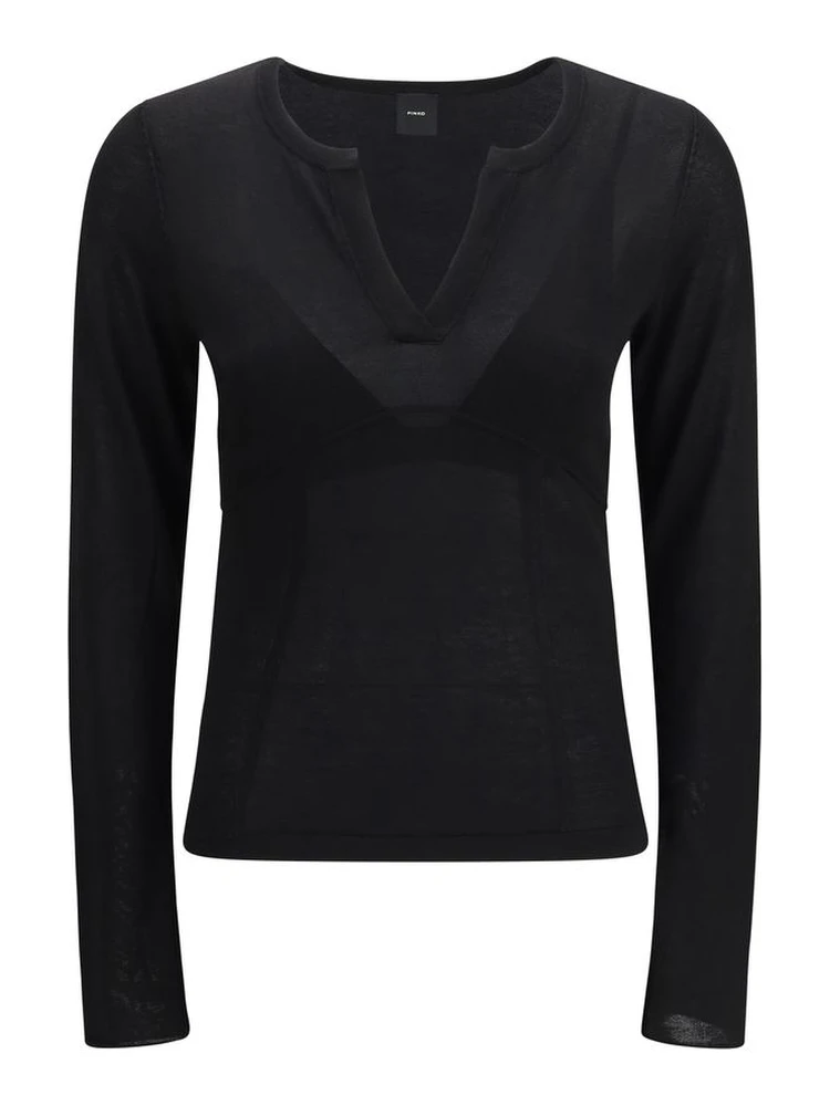 Black Viscose Sweatshirt