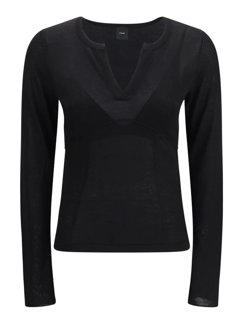 Black Viscose Sweatshirt