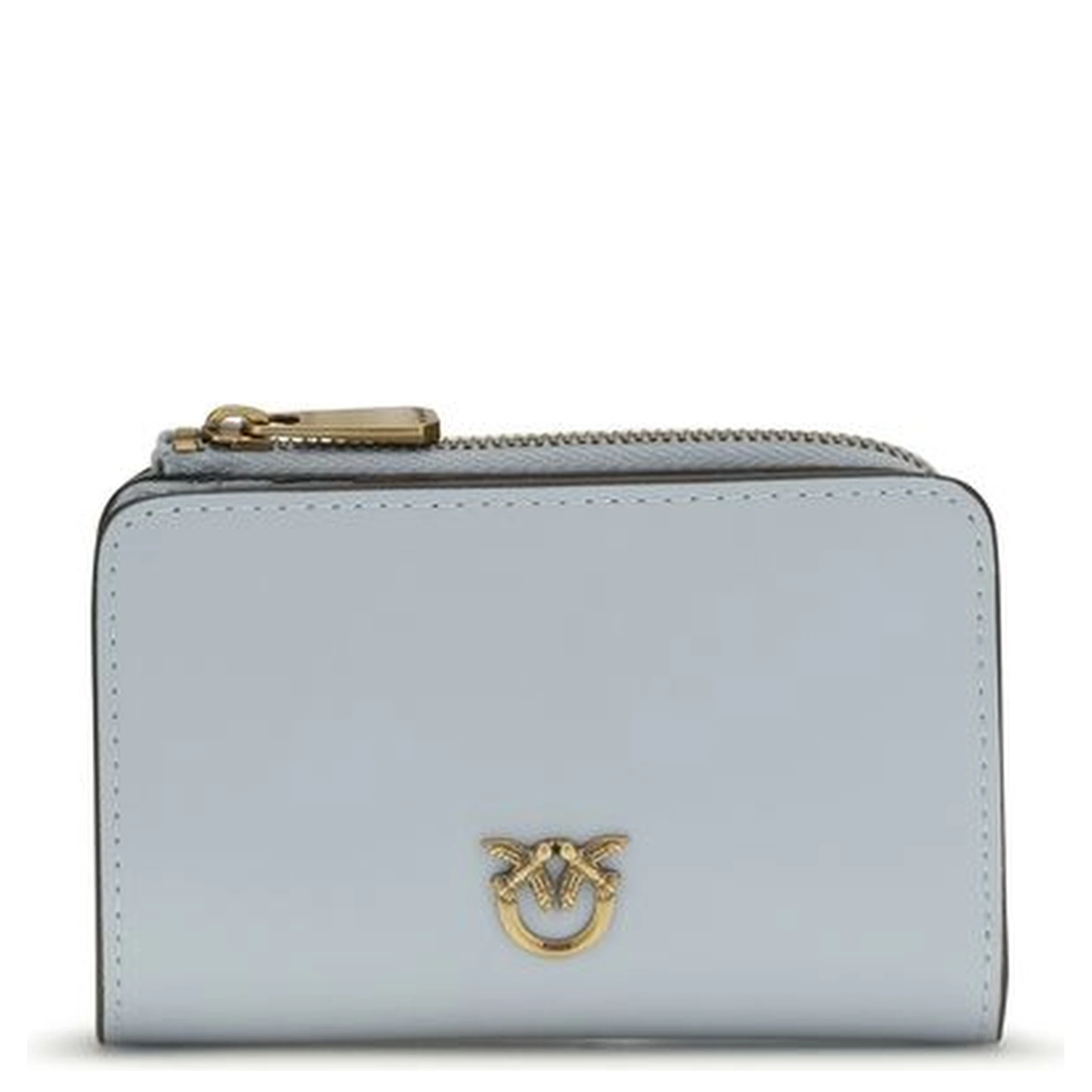 محفظة بوس توروس من جلد العجل الأزرق