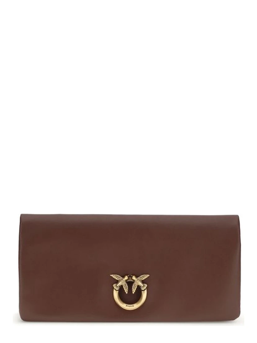 Bordeaux Calf Leather Bos Taurus Clutch Bag