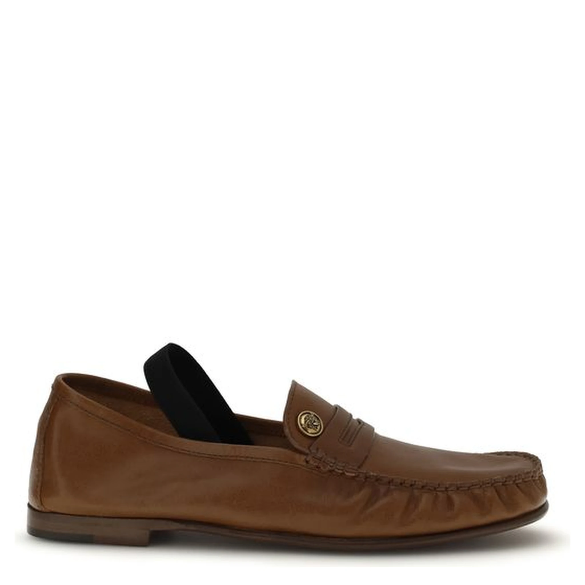 Brown Lamb Ovis Aries Aries Slip-On Loafers