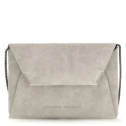 Gray Calf Leather Bos Taurus Shoulder Bag