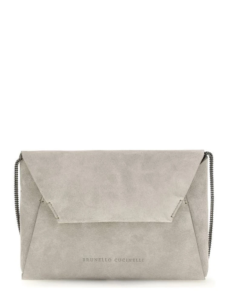 Gray Calf Leather Bos Taurus Shoulder Bag