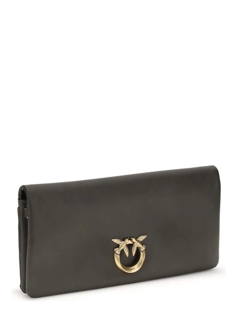 Bicolor Calf Leather Bos Taurus Clutch Bag