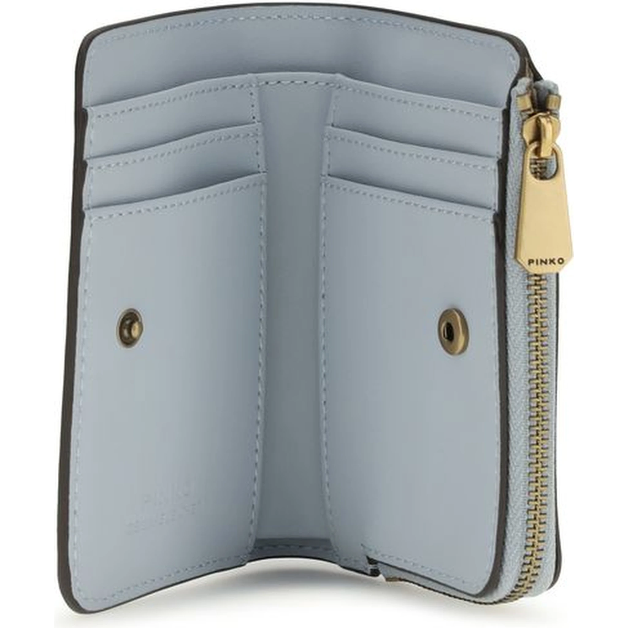 محفظة بوس توروس من جلد العجل الأزرق