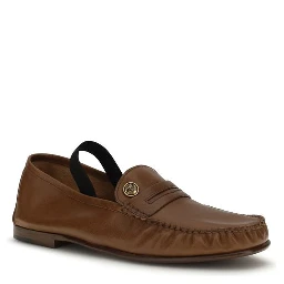 Brown Lamb Ovis Aries Aries Slip-On Loafers